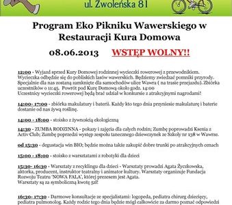 Ekologiczny Piknik Rodzinny w Wawrze