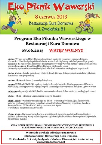 Ekologiczny Piknik Rodzinny w Wawrze