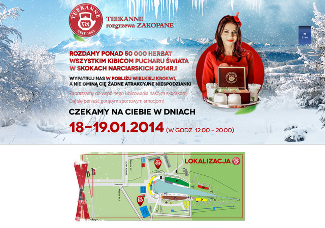 TEEKANNE podniesie temperaturę w Zakopanem! Bijemy rekordy podczas Pucharu Świata w skokach narciarskich.