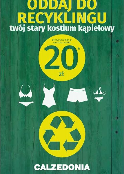Za każdy stary kostium kąpielowy otrzymasz 1 bon o wartości 20 zł