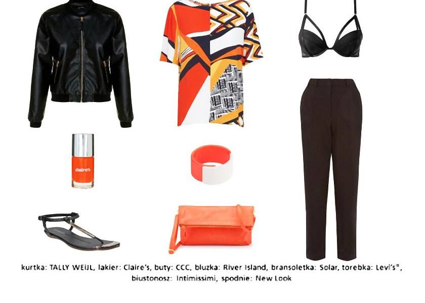 Trzy kolory – oranż, beż, błękit