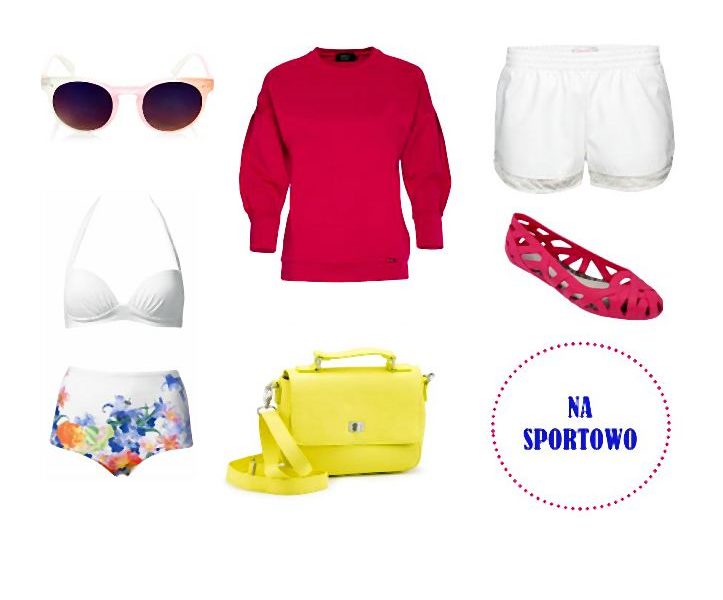 Granat, biel i złote akcenty to dobre wakacyjne