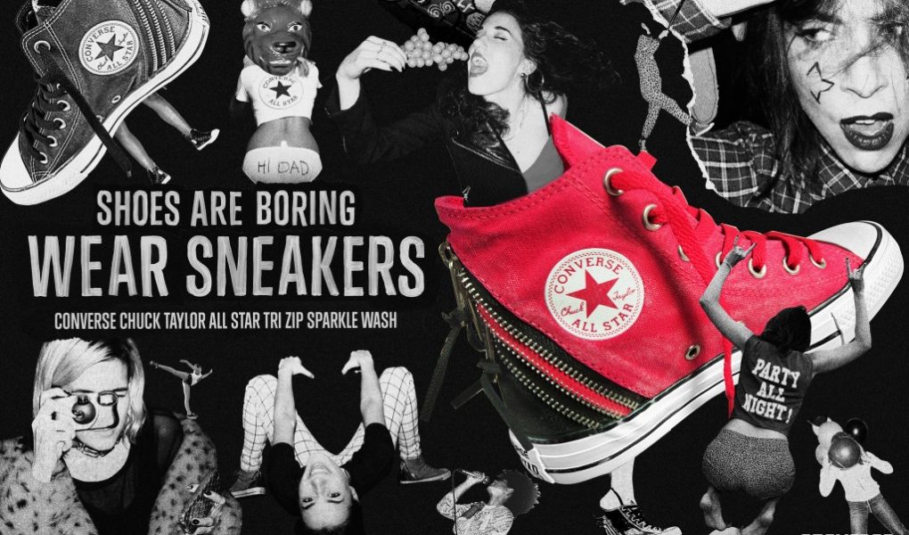 Kolaż modowych inspiracji Converse All Star