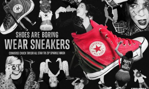 Kolaż modowych inspiracji Converse All Star