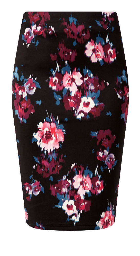 Black Scuba Floral Print Pencil Skirt _14.99 322109009-011-2014-11-26 _ 09_44_28-80
