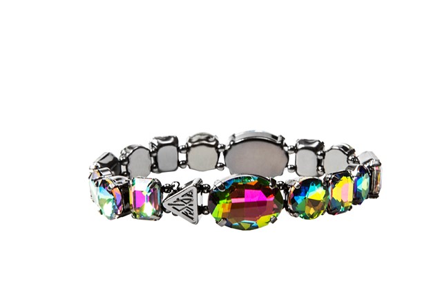 Katy Perry Iridescent Crystal Gems Stretch Bracelet Hematite 8,99EUR 7.00GBP 14,90CHF 35,90PLN
