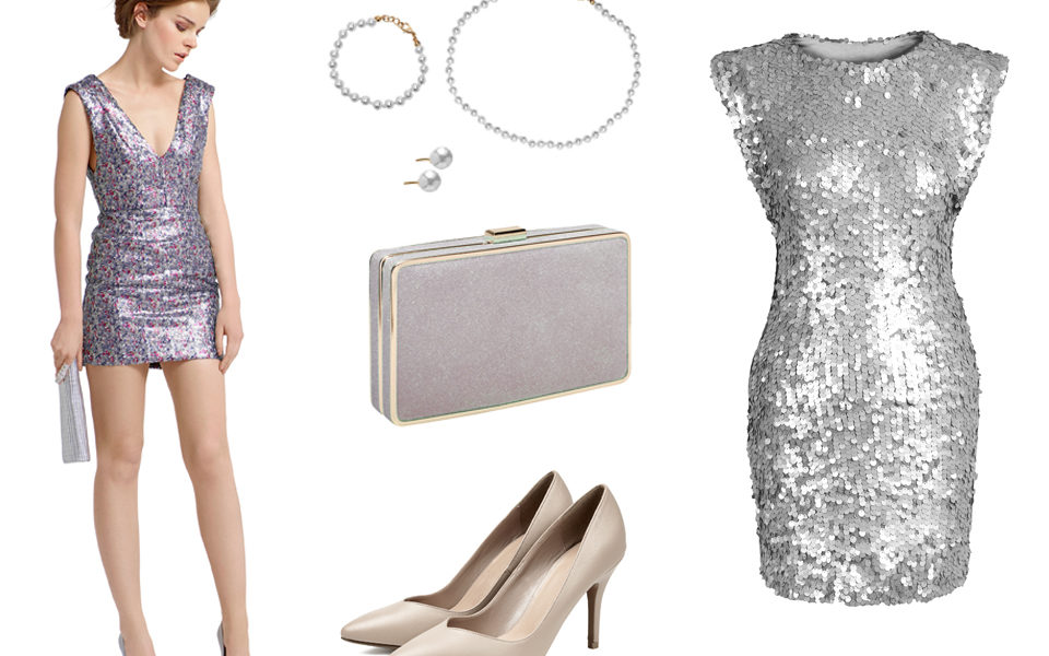 Srebrne stylizacje na karnawał