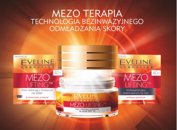 Seria MEZO LIFTING™Eveline Cosmetic Zaawansowana Technologia ODMŁADZANIA SKÓRY LIFESTYLE, Uroda - Seria MEZO LIFTING™ to innowacyjny program inspirowany najnowszymi osiągnięciami z zakresu kosmetologii i dermatologii estetycznej.