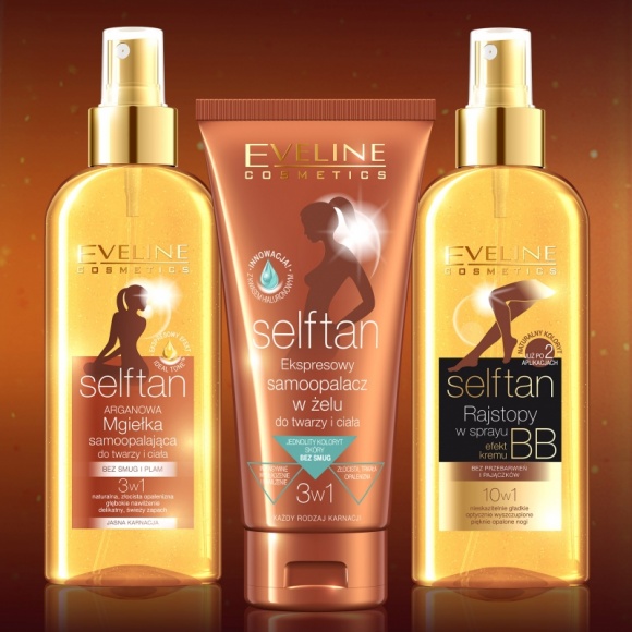 Złocista opalenizna na lato od Eveline Cosmetics Seria samoopalaczy selftan LIFESTYLE, Uroda - Eveline Cosmetics proponuje na lato serie samoopalaczy selftan dla tych wszystkich, którzy boją się korzystania ze słońca i związanego z tym ryzyka oparzenia, przebarwień i przyspieszenia starzenia skóry ale jednocześnie marzą o złocistej opaleniźnie bez smug.