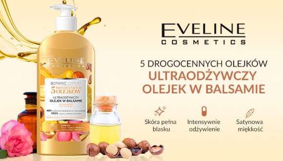 Eveline Cosmetics Botanic Expert Ultraodżywczy Olejek w Balsamie LIFESTYLE, Uroda - Skóra sucha pozbawiona jędrności