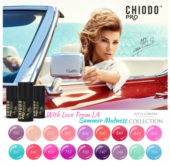 Nowa paleta lakierów hybrydowych na lato od ChiodoPRO LIFESTYLE, Uroda - Dla wielbicielek intensywnych kolo-rów marka ChiodoPRO przedstawia nową paletę lakierów hybrydowych. Powstała ona z myślą o cudownej letniej pogodzie, a zawarte w niej kolory idealnie pasują do wakacyjnych stylizacji w stylu marine czy z różowymi flamingami.