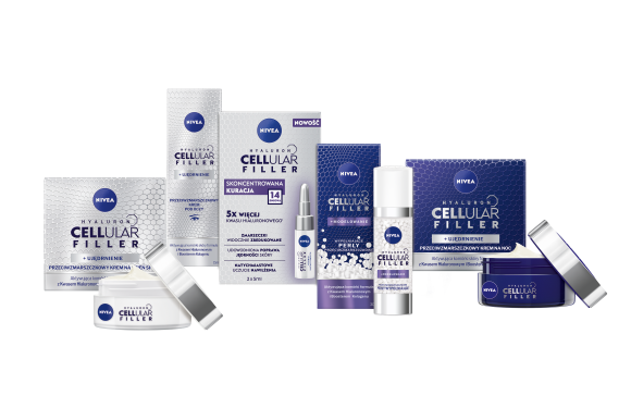 Nowa linia przeciwzmarszczkowa NIVEA HYALURON CELLULAR FILLER LIFESTYLE, Uroda - Nowością w linii jest skoncentrowana 14-dniowa Kuracja NIVEA Hyaluron Cellular Filler w dwóch ampułkach.