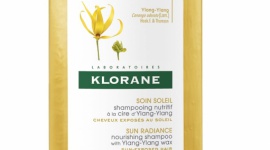 Klorane odżywczy szampon na bazie wosku Ylang-Ylang ochrona UV