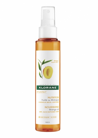 Klorane olejek z Mango LIFESTYLE, Uroda - Wielofunkcyjny roślinny eliksir w postaci olejku bez spłukiwania to obowiązkowy produkt na lato.