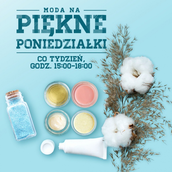 Poniedziałkowe spotkania beauty i warsztaty kosmetyków naturalnych w CH Osowa LIFESTYLE, Uroda - Wraz z końcem lata zaczynamy przygotowania do sezonu jesienno-zimowego i zmieniającej się pogody. Aby dobrze zadbać swoją cerę i ciało w chłodniejszych miesiącach, CH Osowa zaprasza na cykl bezpłatnych poniedziałkowych spotkań i warsztatów urody.