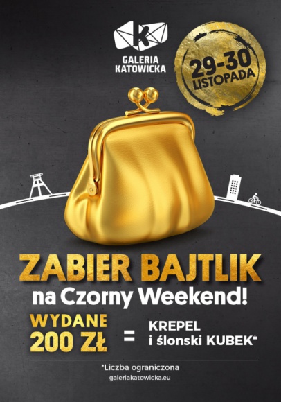 Nadchodzi Czorny Weekend w Galerii Katowickiej LIFESTYLE, Moda - W dniach 29-30 listopada w Galerii Katowickiej odbędzie się Czorny Weekend, czyli lokalna wersja akcji Black Friday.