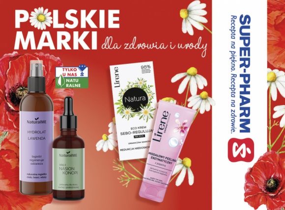 Polskie marki w Super-Pharm LIFESTYLE, Uroda - Wspieranie polskich marek to jeden z trendów, który jest następstwem ostatnich zmian gospodarczych. W ofercie Super-Pharm znajduje się wiele rodzimych marek, które mają w swoim portfolio produkty dla zdrowia i urody.