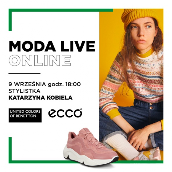 Stylizacje marek Benetton oraz Ecco podczas spotkania Moda Live Online LIFESTYLE, Moda - W Galerii Klif w Gdyni odbędzie się kolejne spotkanie w ramach popularnego cyklu Moda Live Online. Stylistka Katarzyna Kobiela przedstawi kompozycje ubrań marki United Colors of Benetton oraz butów marki Ecco. Wydarzenie odbędzie się w środę 9 września o godzinie 18:00.